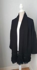 Marccain poncho vest 100% wol, Kleding | Dames, Truien en Vesten, Marc cain, Zwart, Maat 46/48 (XL) of groter, Ophalen of Verzenden