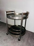 Retro vintage trolley tafel barmeubel rookglas, Ophalen
