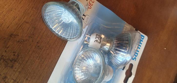 Philips lampen met GU10 fitting 3x, Huis en Inrichting, Lampen | Losse lampen, Led-lamp, Ophalen of Verzenden