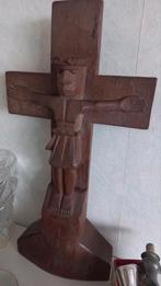 Houten kruisbeeld, Antiek en Kunst, Antiek | Religie, Ophalen of Verzenden