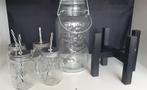 Limonadetap/drankdispenser 4L incl houder en glazen, Huis en Inrichting, Keuken | Keukenbenodigdheden, Ophalen of Verzenden, Gebruikt