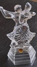 Groot kristallen beeld van een dans paar. Man & vrouw., Antiek en Kunst, Antiek | Glas en Kristal, Ophalen of Verzenden