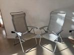 2x Aluminium Tuinstoelen - Inklapbaar, Ophalen, Gebruikt, Aluminium, Inklapbaar