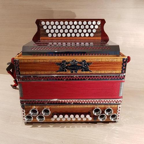 Accordiola Profi 4  steirische harmonica 4-rijen G/C/F/Bes, Muziek en Instrumenten, Accordeons, Gebruikt, Overige formaten, Accordiola