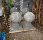 set arduinen paalkoppen paalmutsen voor op pilaar bij poort, Ophalen