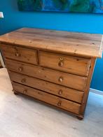 Commode (ladekast) massief grenen, Huis en Inrichting, Ophalen, Gebruikt, 100 tot 150 cm, 5 laden of meer