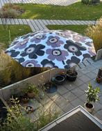 Parasolvoet Fatboy en parasol van Marimekko, Tuin en Terras, Ophalen, Gebruikt, 3 tot 4 meter, Parasolvoet