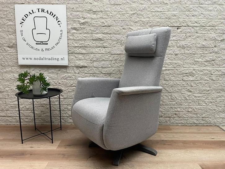 Prominent Toscana relax fauteuil handmatig verstelbaar M/L, Huis en Inrichting, Fauteuils, Zo goed als nieuw, Leer, Stof, 50 tot 75 cm