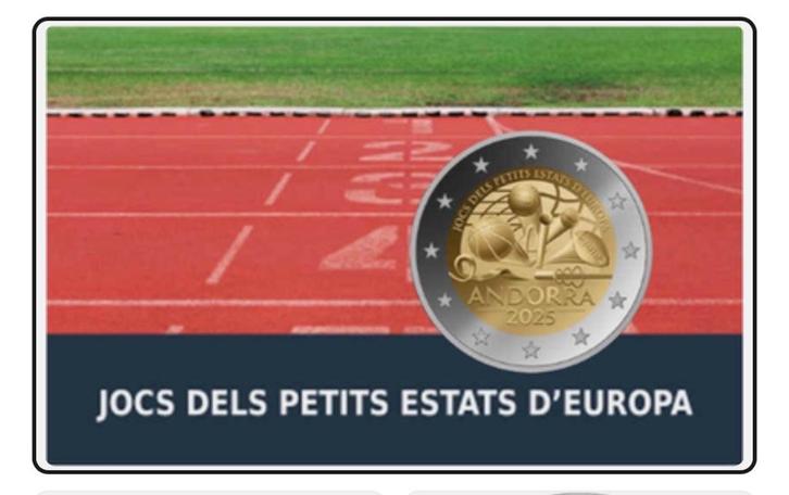 2 euro Andorra “Spelen kleine staten Europa’’ Proof 2025, Postzegels en Munten, Munten | Europa | Euromunten, 2 euro, Overige landen