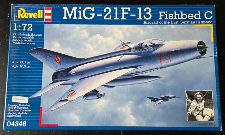Revell MiG-21F-13 Fishbed C 1:72, Hobby en Vrije tijd, Modelbouw | Vliegtuigen en Helikopters, Zo goed als nieuw, Vliegtuig, 1:72 tot 1:144