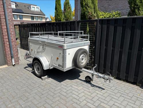 Aanhangwagen met kampeerspullen, alles in 1 koop, Auto diversen, Aanhangers en Bagagewagens, Gebruikt, Ophalen of Verzenden
