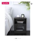 Nachtkast Brimnes IKEA zwart, Huis en Inrichting, Slaapkamer | Nachtkastjes, Zo goed als nieuw, Ophalen
