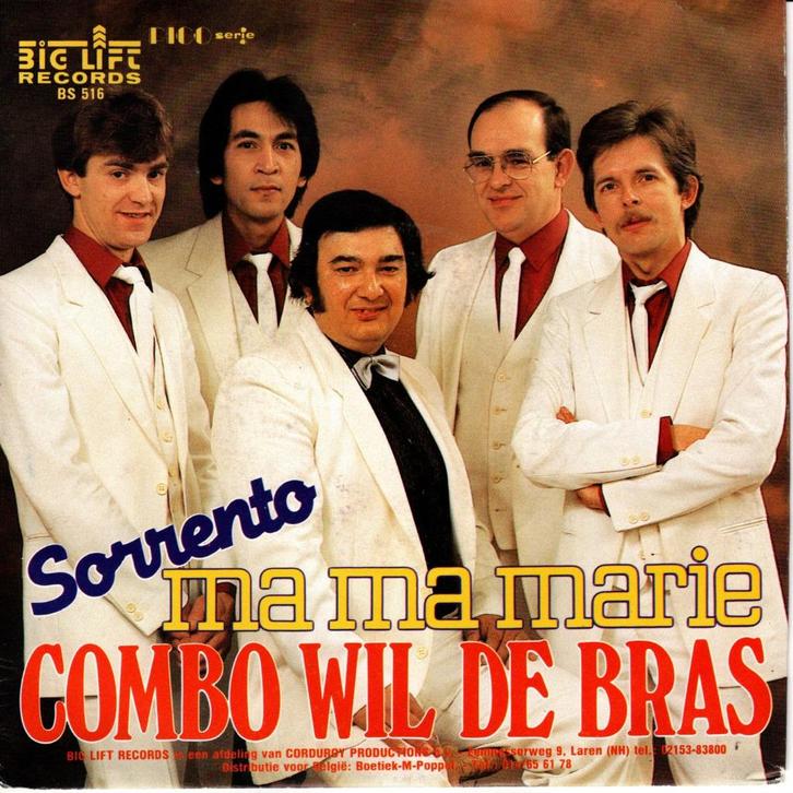 Combo Wil de Bras - Mama Marie, Cd's en Dvd's, Vinyl Singles, Gebruikt, Single, Nederlandstalig, 7 inch, Ophalen of Verzenden