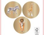 Sluitstickers jungle dieren per 3 stickers, Ophalen of Verzenden, Nieuw, Meerdere stickers