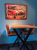 Nieuwe bartafel met lederen krukken, Ophalen, Nieuw