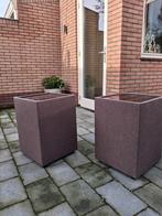 Nachttafel voor bij bed 2 stuks., Huis en Inrichting, Ophalen, Tweepersoons, Bruin, Stof