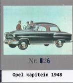 P16 verzamelplaatje nr 26 opel kapitein - 1948 - 5 cm x 5 cm, Ophalen of Verzenden, Gebruikt, Auto's