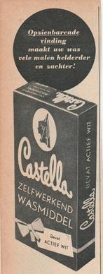 Retro reclame 1949 Castella Nijmegen wasmiddel verbluffend, Verzenden, Overige typen