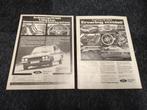 2x Reclame (A4) Ford Capri RS2600 (1972), Ophalen of Verzenden, Auto's