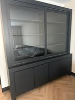Buffet kast clear 4 deurs goosens, Ophalen, 200 cm of meer, 150 tot 200 cm, Eikenhout