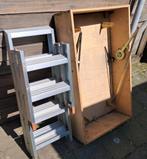 Vlizotrap zolder met bak / luik aluminium trap, Ophalen, Gebruikt, Opvouwbaar of Inschuifbaar, 2 tot 4 meter