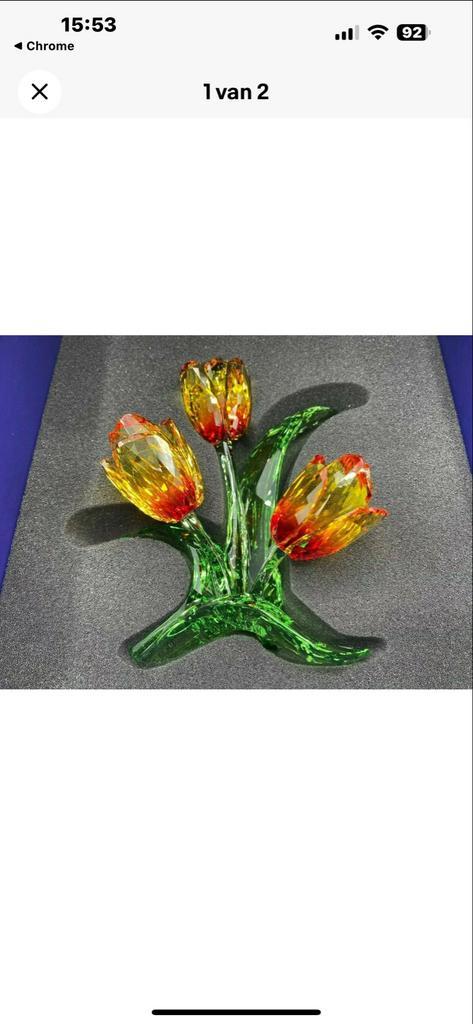 Swarovski Kristal Tulpen, Antiek en Kunst, Antiek | Glas en Kristal, Ophalen