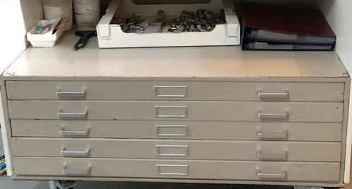 Stalen tekenladekast papierkast ladekast goeie staat, Huis en Inrichting, Kasten | Ladekasten, Gebruikt, Minder dan 100 cm, 25 tot 50 cm