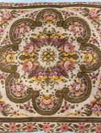 Antiek kussen geborduurd bloem bloemen patroon 40x40 cm, Ophalen of Verzenden