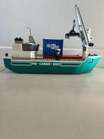 Playmobil vrachtboot met hijskraan, Kinderen en Baby's, Speelgoed | Playmobil, Ophalen of Verzenden, Gebruikt, Complete set