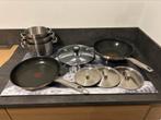 Bk kookpannen & tefal koekenpan & wokpan, Ophalen, Zo goed als nieuw, Rvs, Wok