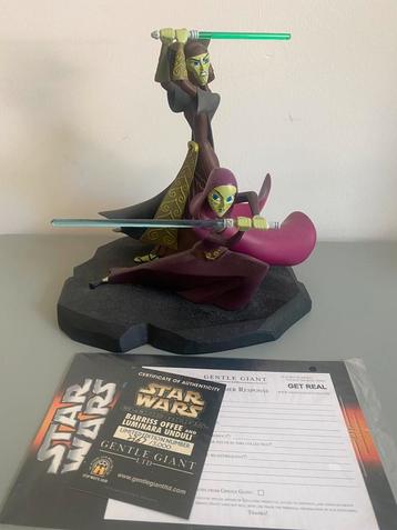 Star Wars - Barriss Offee & Luminara Unduli - Gentle Giant beschikbaar voor biedingen
