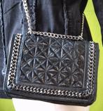 Zara Leren Tas met Ketting, Sieraden, Tassen en Uiterlijk, Tassen | Damestassen, Ophalen of Verzenden, Zo goed als nieuw, Zwart