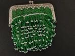Vintage kralenbeursje met wit metalen sluiting, Ophalen of Verzenden, Zo goed als nieuw, Overige kleuren, Overige merken