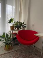 Artifort Orange Slice Chair – Red Wool, Chrome Base, Ophalen, 100 tot 125 cm, Zo goed als nieuw, Metaal