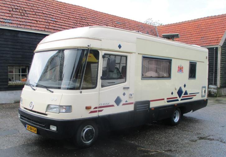 Nette originele MB 410 FFB , TYPE 685, TABBERT opbouw  1995, Caravans en Kamperen, Campers, Bedrijf, tot en met 4, Integraal, Mercedes-Benz