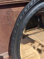 Zwarte ovale spiegel met sierlijke rand, Huis en Inrichting, Woonaccessoires | Spiegels, Ophalen, Gebruikt, -, -