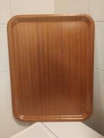 Vintage 60's Scandik teak plywood dienblad, Ophalen of Verzenden, Zo goed als nieuw, Rechthoekig, Hout