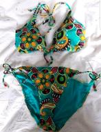 Nieuw! Blauwe bloemen bikini 40/L hema, Nieuw, Hema, Blauw, Bikini