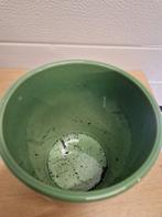 bloempot groen aardewerk, Tuin en Terras, Bloempotten, Ophalen of Verzenden, 'T Olde Gre-j, Info@toldegrej.nl, Endepoelstraat 20f Didam