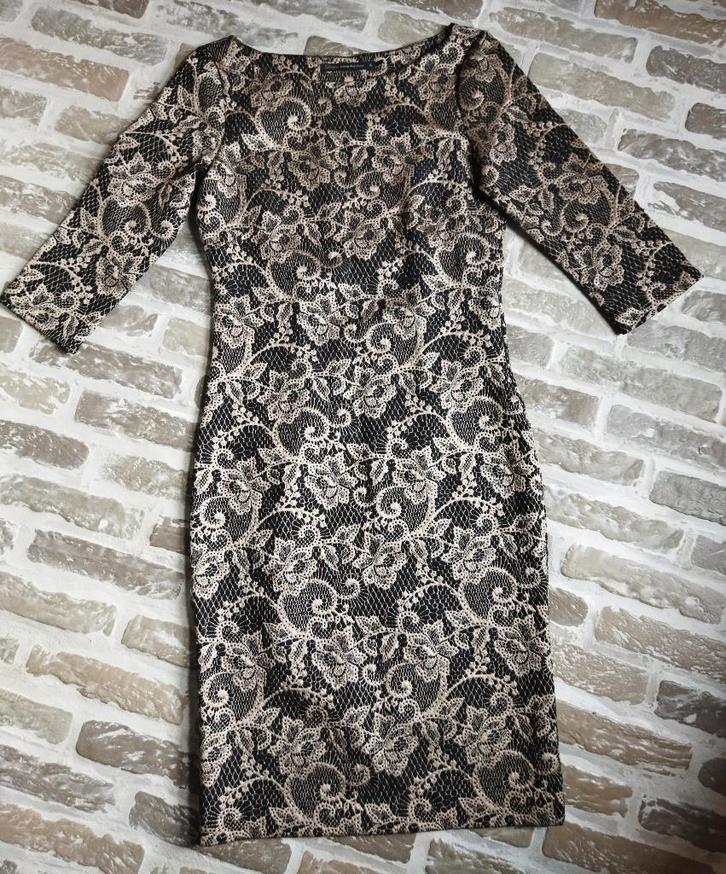 Jurk Steps Maat 36, Kleding | Dames, Jurken, Zo goed als nieuw, Maat 36 (S), Zwart, Boven de knie, Ophalen of Verzenden