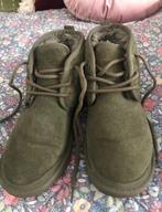 Groene UGG veterlaarzen, Lage of Enkellaarzen, Ophalen of Verzenden, Zo goed als nieuw, Groen