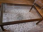 Mooie glazen salontafel - als nieuw, Huis en Inrichting, Tafels | Salontafels, 100 tot 150 cm, Zo goed als nieuw, Minder dan 50 cm
