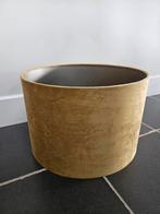 Lampenkap okergeel, doorsnee 35 cm, hoogte 23 cm, Huis en Inrichting, Lampen | Lampenkappen, Ophalen, Zo goed als nieuw, Rond