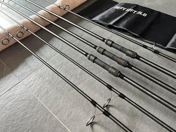 3 x Trakker Defy Rod 12ft 3lbs NOG ALS NIEUW! beschikbaar voor biedingen