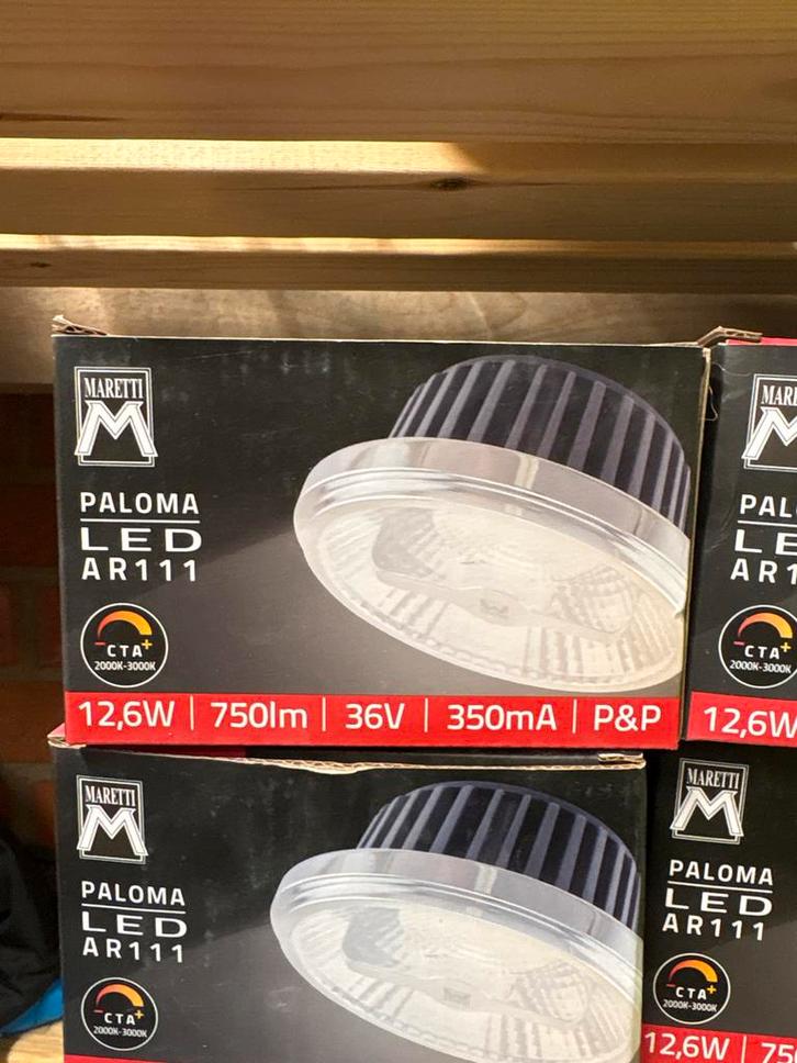 Maretti Paloma LED AR111 Lamp 3x, Huis en Inrichting, Lampen | Losse lampen, Zo goed als nieuw, Led-lamp, Minder dan 30 watt, Overige fittingen