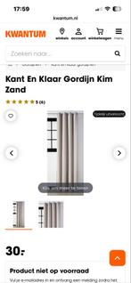 2x Kant en klaar gordijnen Kim - zandkleur, Huis en Inrichting, Stoffering | Gordijnen en Lamellen, 100 tot 150 cm, 200 cm of meer