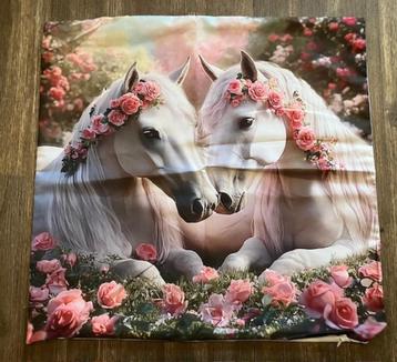Kussenhoes paard - paarden sprookjespaard beschikbaar voor biedingen