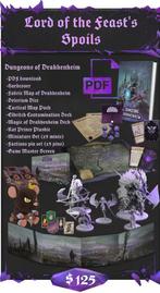 Dungeons and Dragons - Drakkenheim full kickstarter campaign, Een of twee spelers, Ophalen, Zo goed als nieuw