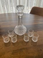Glazen karafset met 6 kleine glazen, Verzamelen, Glas en Borrelglaasjes, Zo goed als nieuw, Ophalen