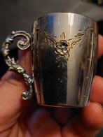 Bijzondere kleine verzilverde antieke bekertjes, Ophalen of Verzenden